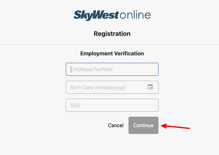 skywestonline register