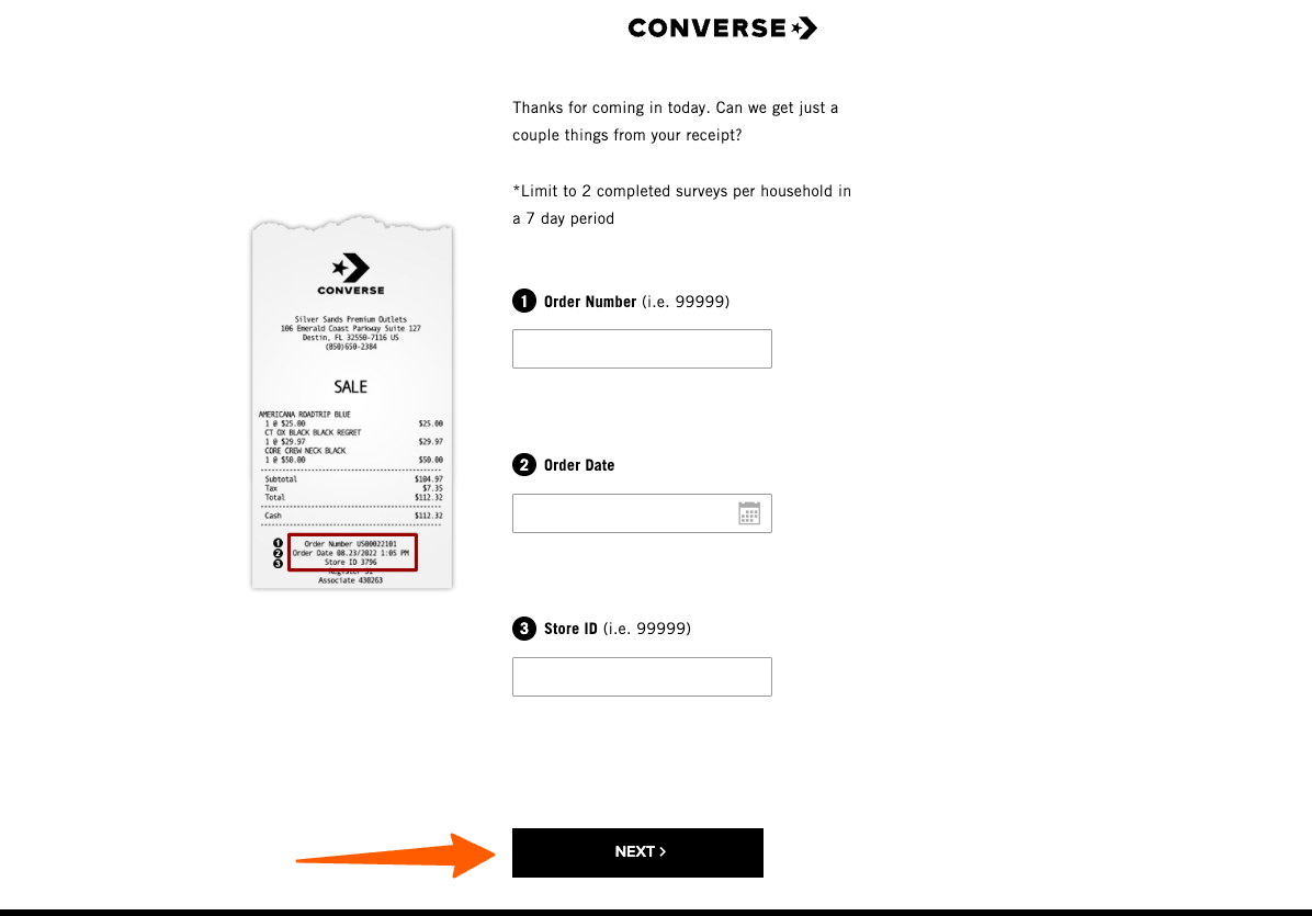 Converse survey